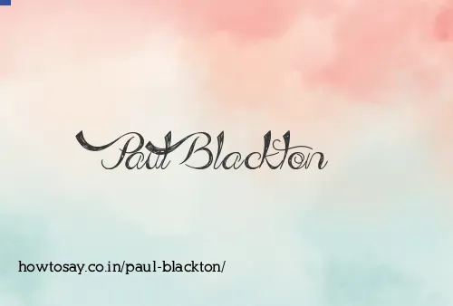 Paul Blackton