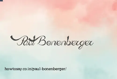 Paul Bonenberger