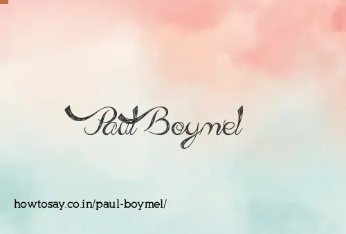 Paul Boymel