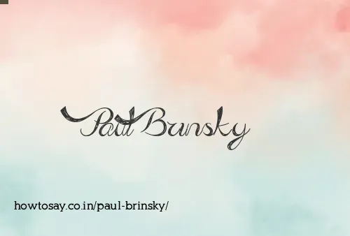 Paul Brinsky