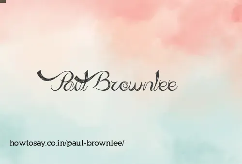 Paul Brownlee