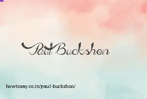 Paul Buckshon
