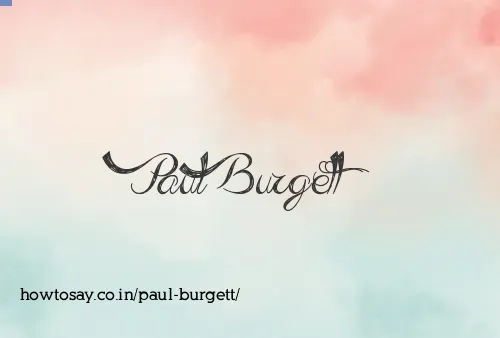 Paul Burgett