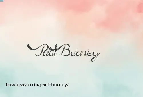 Paul Burney