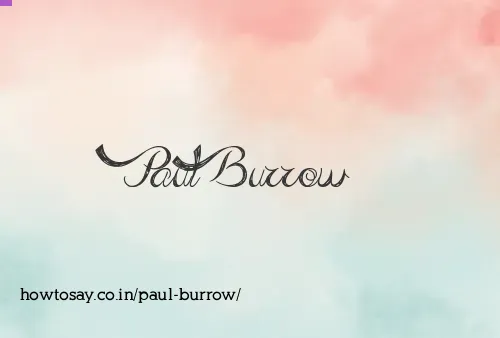 Paul Burrow