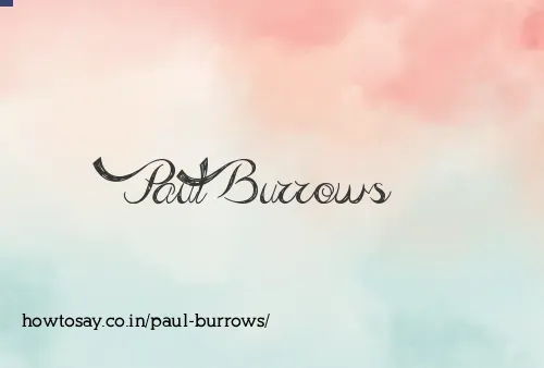 Paul Burrows