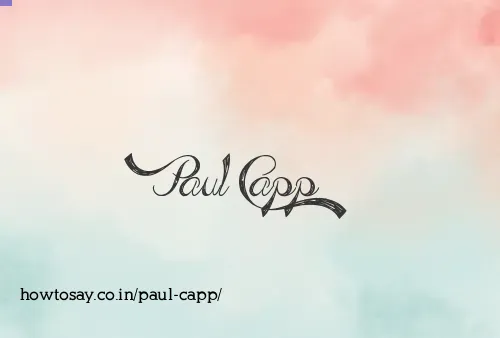 Paul Capp
