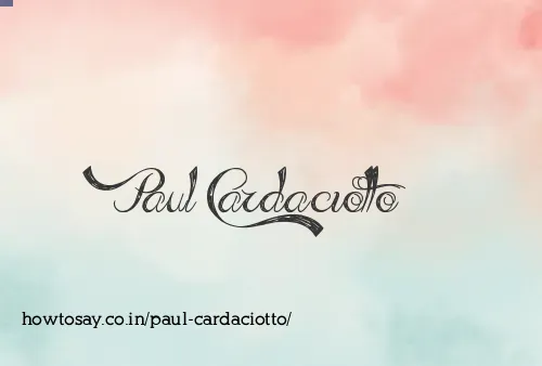Paul Cardaciotto