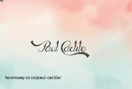Paul Carlile