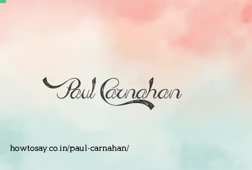 Paul Carnahan