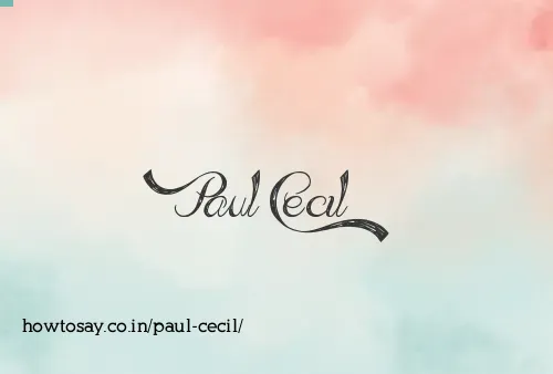 Paul Cecil
