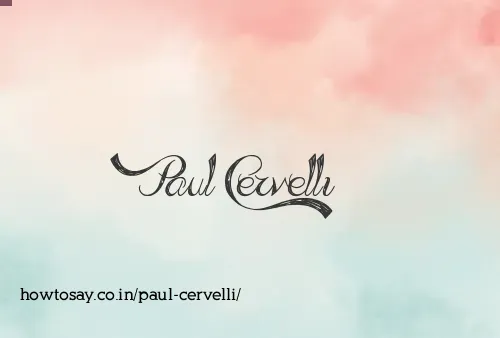 Paul Cervelli
