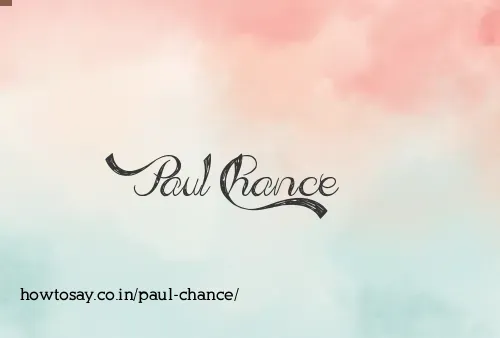 Paul Chance