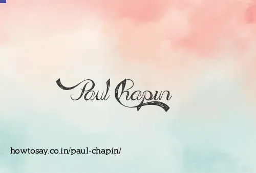 Paul Chapin