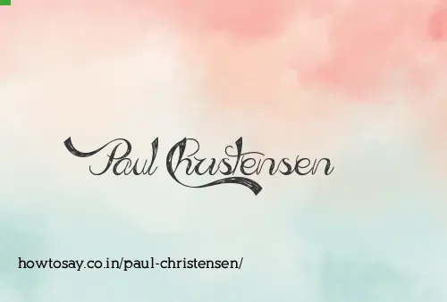Paul Christensen