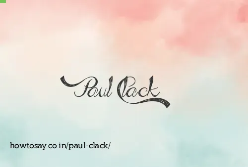 Paul Clack