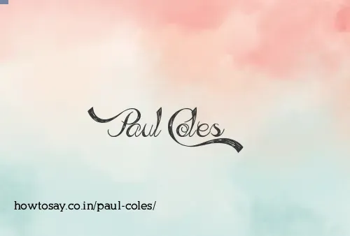 Paul Coles