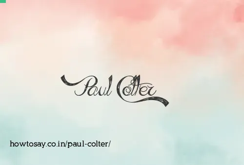 Paul Colter