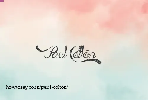 Paul Colton