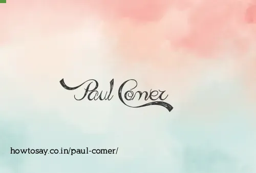 Paul Comer