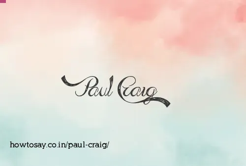 Paul Craig