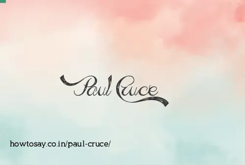 Paul Cruce