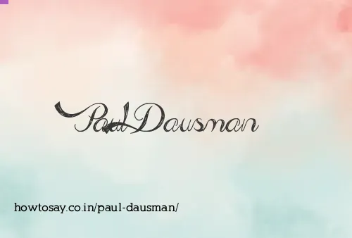 Paul Dausman