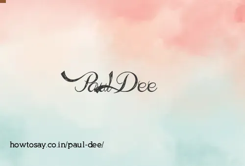 Paul Dee