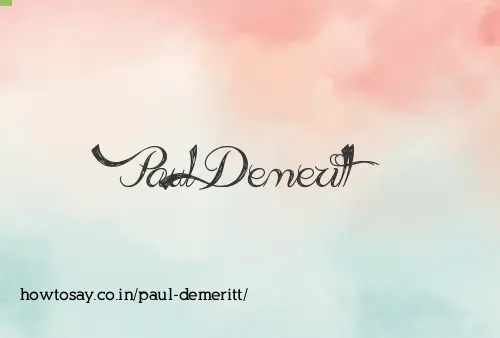 Paul Demeritt