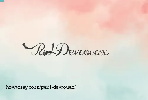 Paul Devrouax