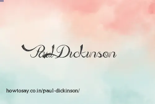 Paul Dickinson