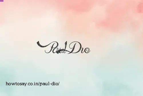 Paul Dio