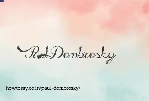 Paul Dombrosky