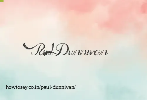 Paul Dunnivan