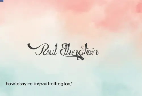 Paul Ellington