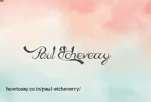 Paul Etcheverry