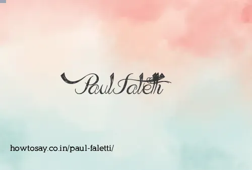 Paul Faletti