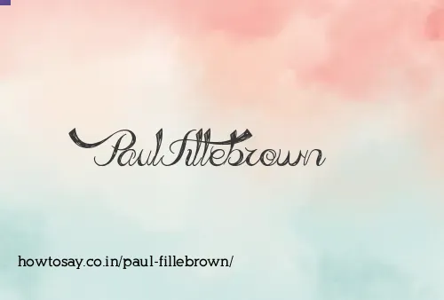 Paul Fillebrown