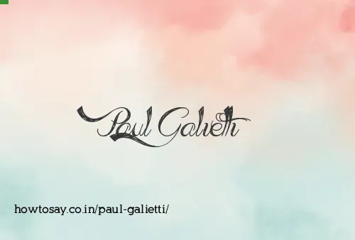 Paul Galietti
