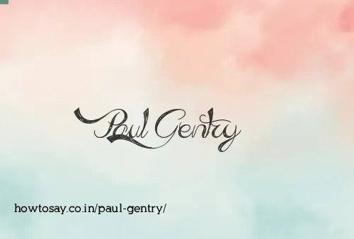 Paul Gentry