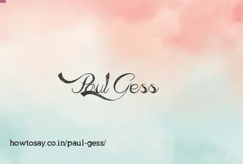 Paul Gess