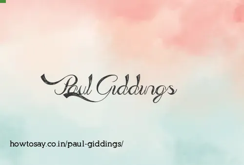 Paul Giddings