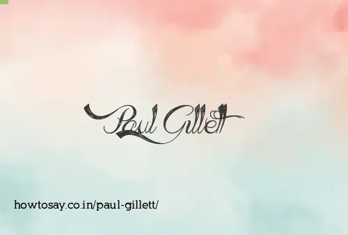 Paul Gillett