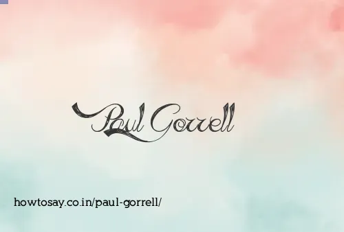 Paul Gorrell