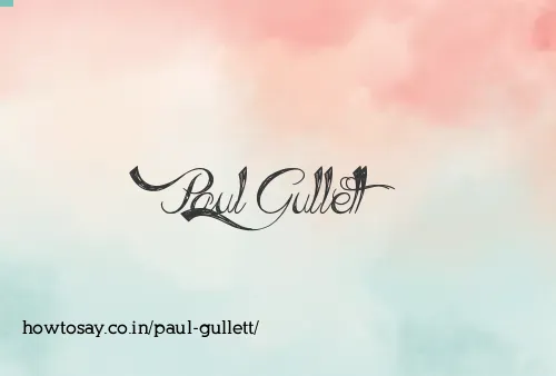 Paul Gullett