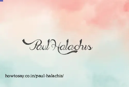 Paul Halachis