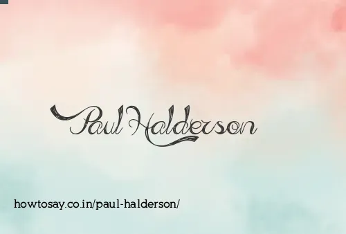 Paul Halderson