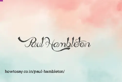 Paul Hambleton