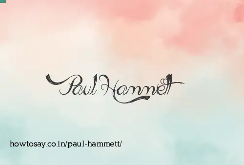 Paul Hammett