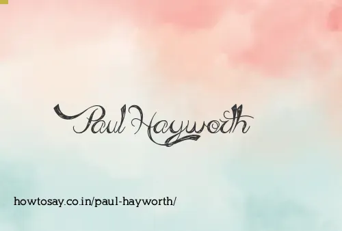 Paul Hayworth
